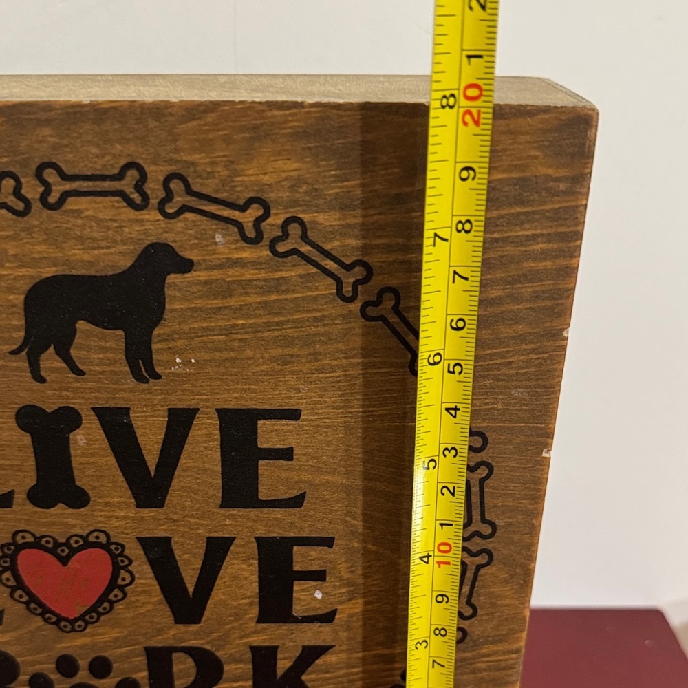 Live Love Bark Wooden Wall Decor - Picture 4 of 4